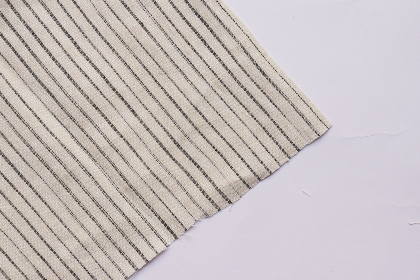Handwoven Ramie Black Color Stripe